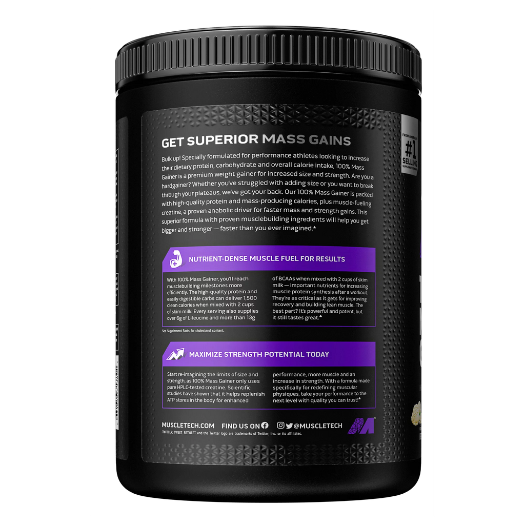 Proteína en polvo Muscletech Pro Series Mass Gainer , 60 g de proteína, Vainilla y Chocolate, 5 lb, 80 oz.