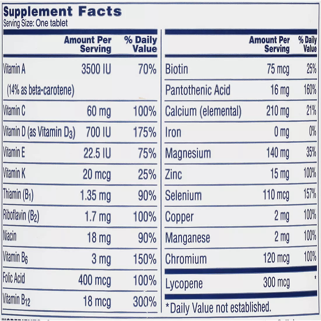 Multivitamínico ONE A DAY de BAYER, para hombre, 300 tabletas