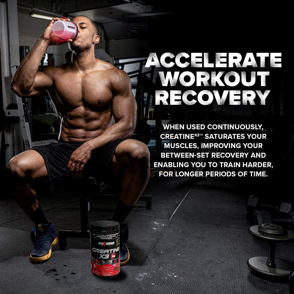 Creatina X3, en polvo, Fruit Punch, 2.18 libras, micronizada, HCL, con BCAA, gana músculos, fuerza y resistencia.