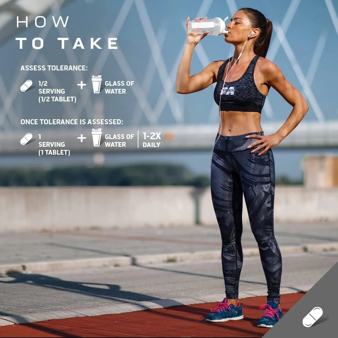 Cafeína 100% Pura, Energía, Enfoque, Resistencia. 125 Tabletas