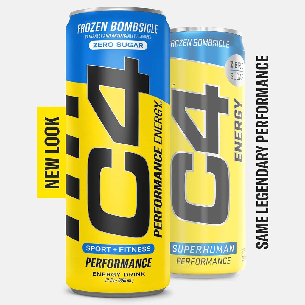 Pre entrenamiento, C4 Sport, certificado NFS para deportistas, energía y rendimiento, 12 botellas