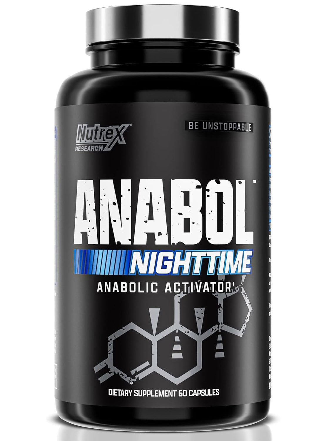 Anabol PM Nighttime, para el desarrollo muscular nocturno y ayuda para dormir | Suplemento anabólico para el desarrollo muscular, ingredient clínicamente investigados, Recuperación y fortalecimiento muscular post-entrenamiento, 60 cápsulas