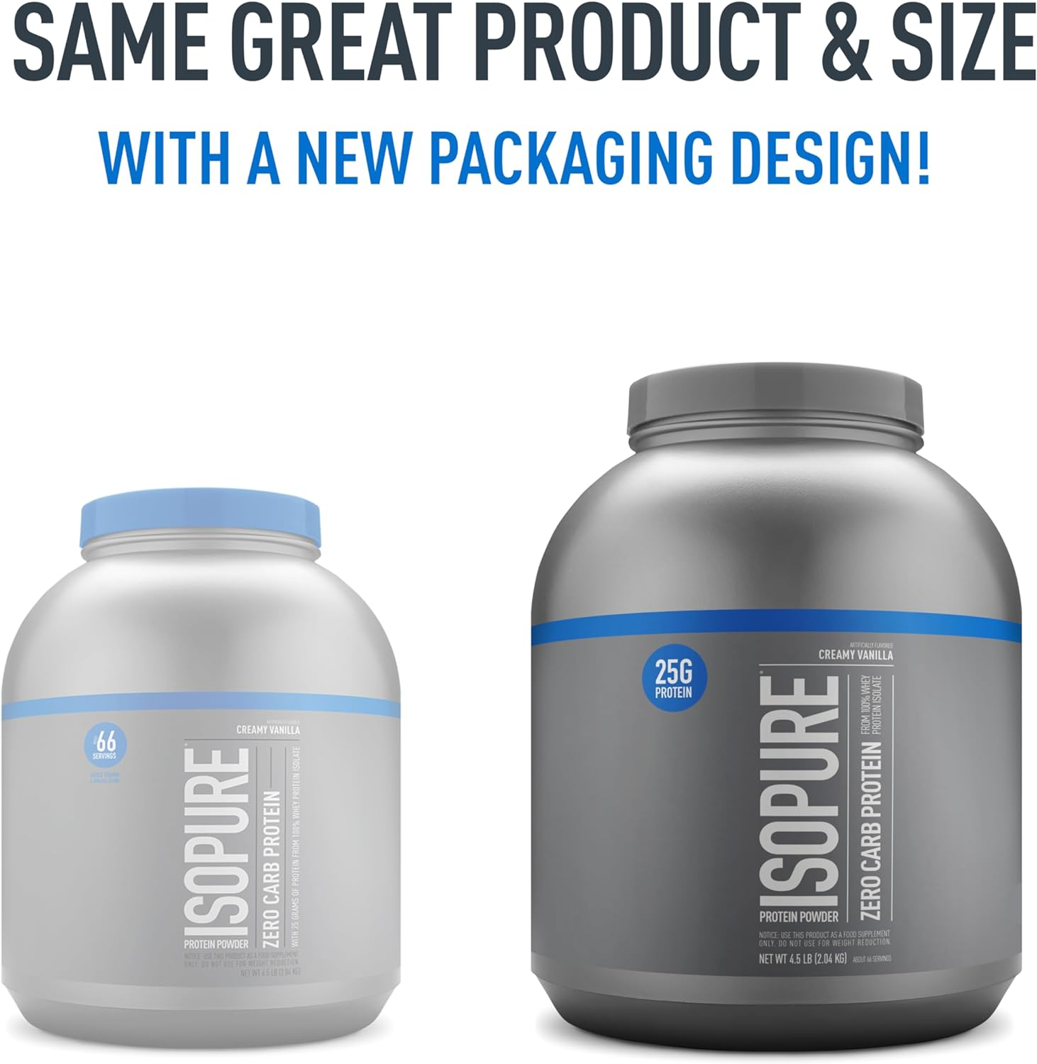 Isopure Proteína en polvo con cero carbohidratos, 100% aislado de proteína de suero, Keto Friendly, Vainilla. 4.5 Libras.