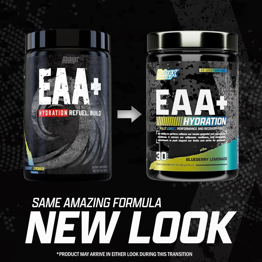 EAA (Aminoácidos Esenciales), + Hidratación, en polvo, Nutrex, 30 servicios