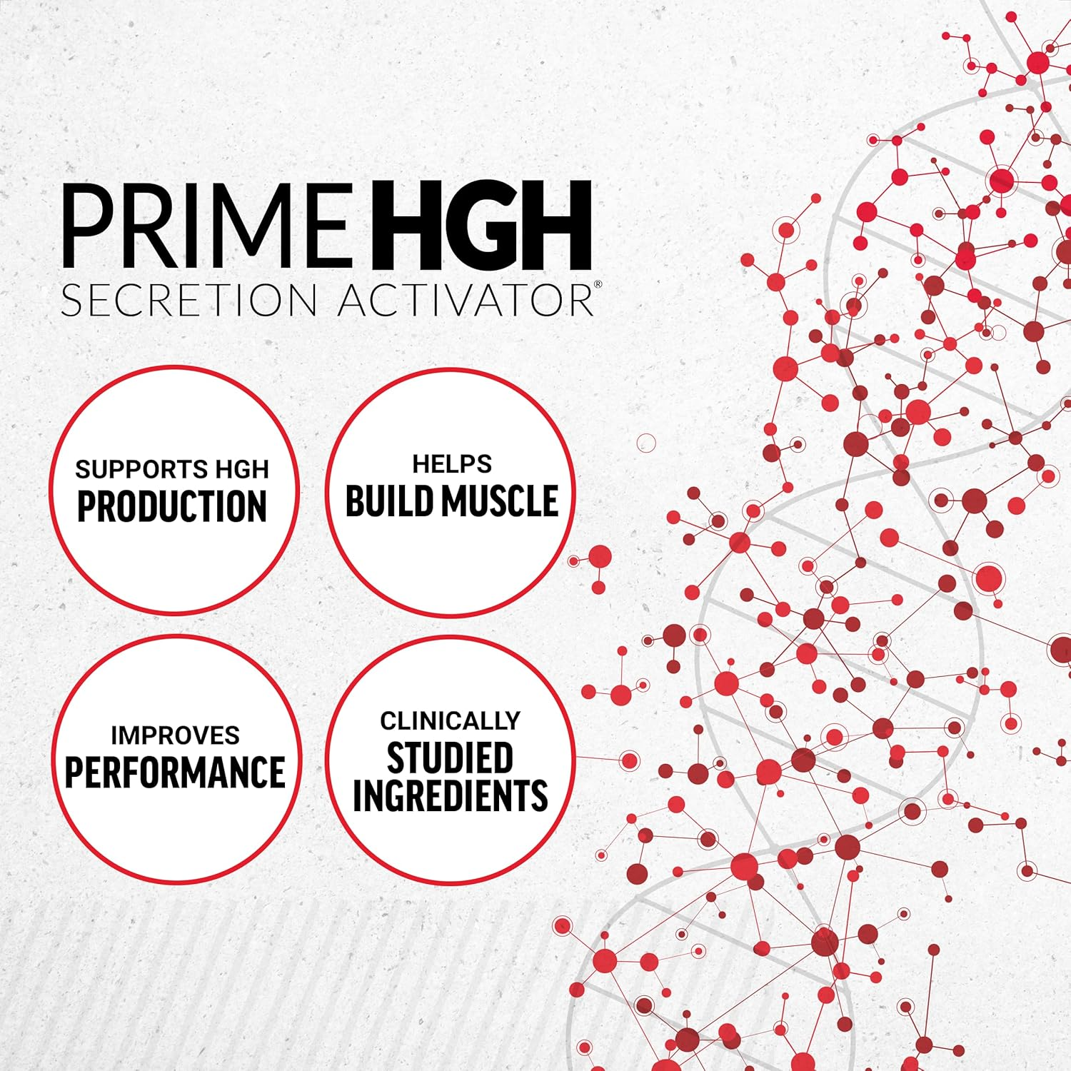 PRIME HGH: Activador de la secreción de HGH (hormona del crecimiento), 75 cápsulas