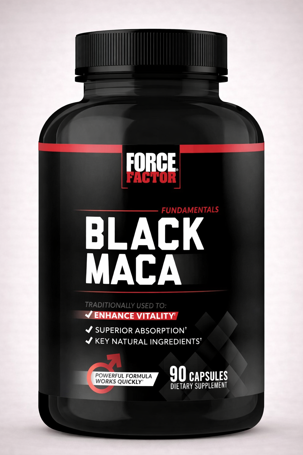 Maca Negra (Black Maca), Force Factor, Varios tamaños disponibles