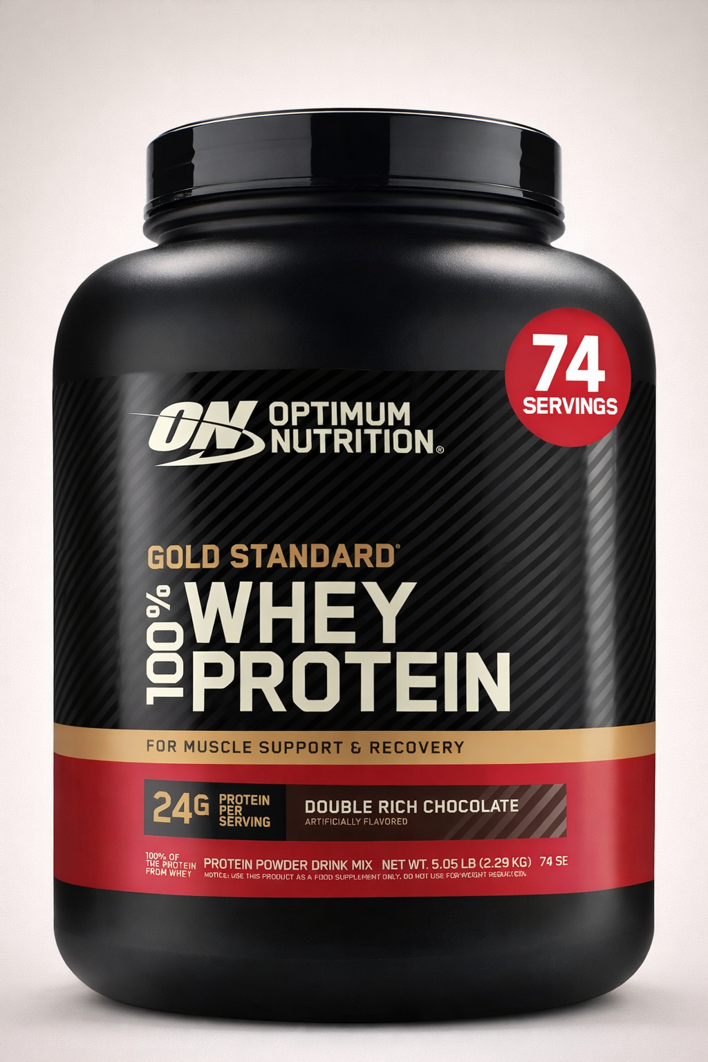 Proteína 100% WHEY, Gold Standard, chocolate, 5 libras