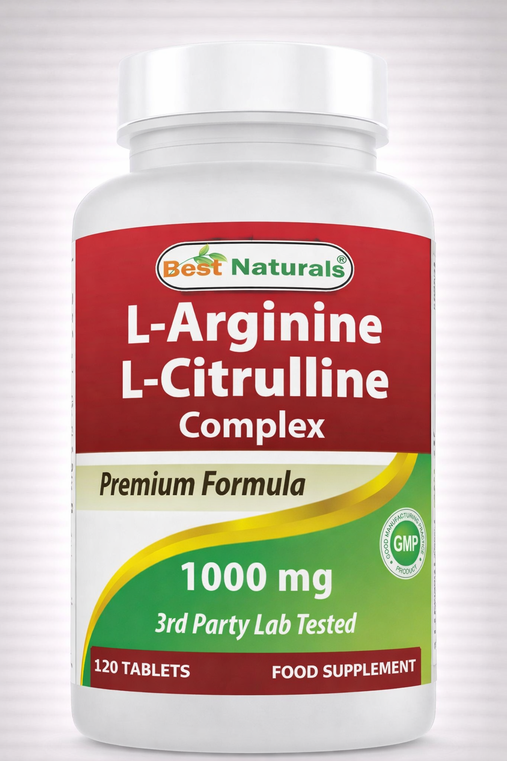 L-Arginina y L-Citrulina, Best Naturals, 1000 mg, 120 tabletas