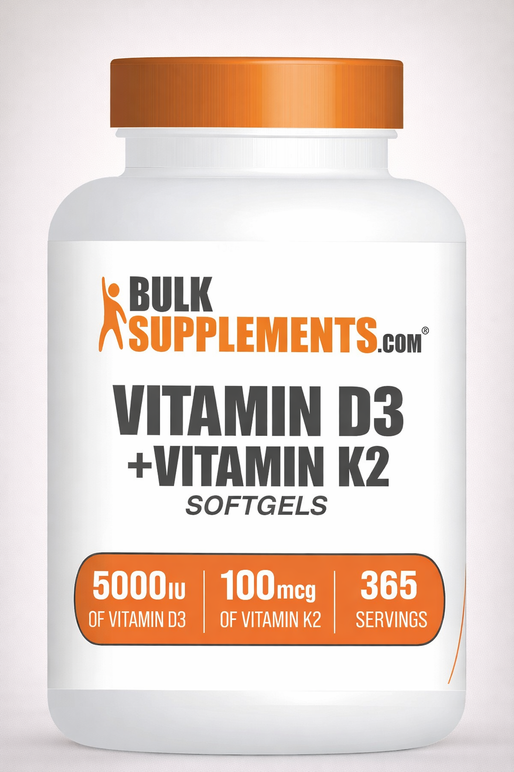 Vitamina D3 + Vitamina K2, 365 softgels, dura 365 días