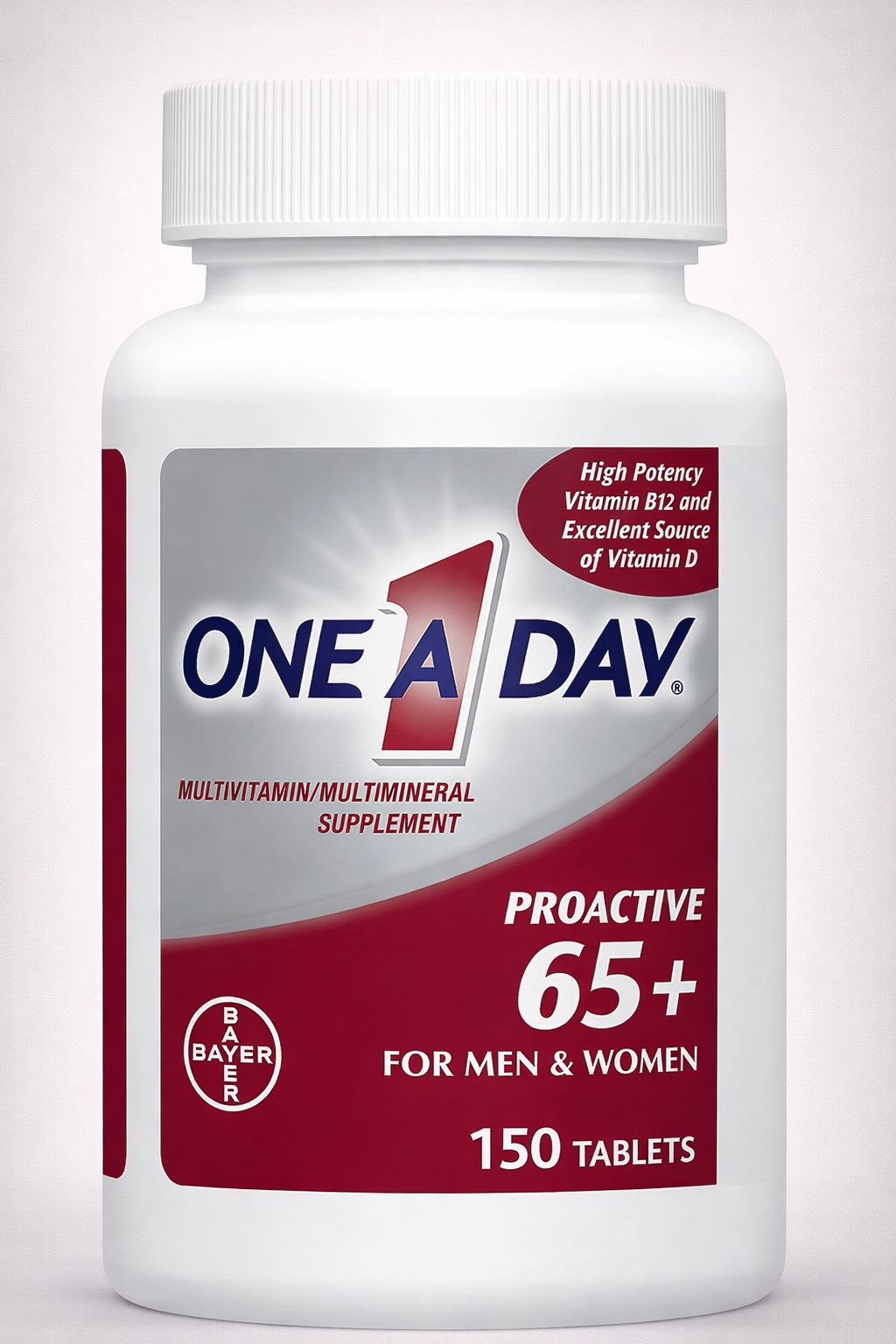 Multivitamínico para mayores de 65 años, One a Day de BAYER, 150 tabletas