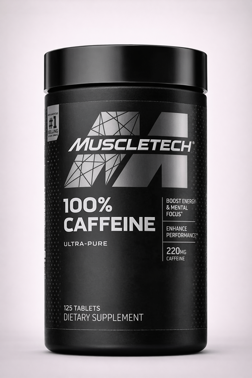 Cafeína 100% Pura, Energía, Enfoque, Resistencia. 125 Tabletas