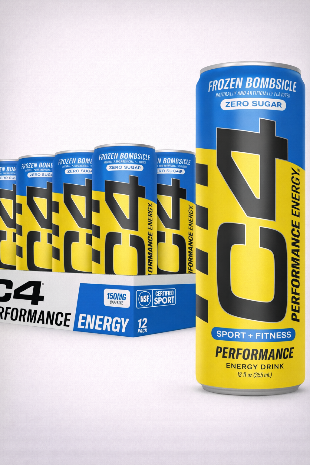 Pre entrenamiento, C4 Sport, certificado NFS para deportistas, energía y rendimiento, 12 botellas