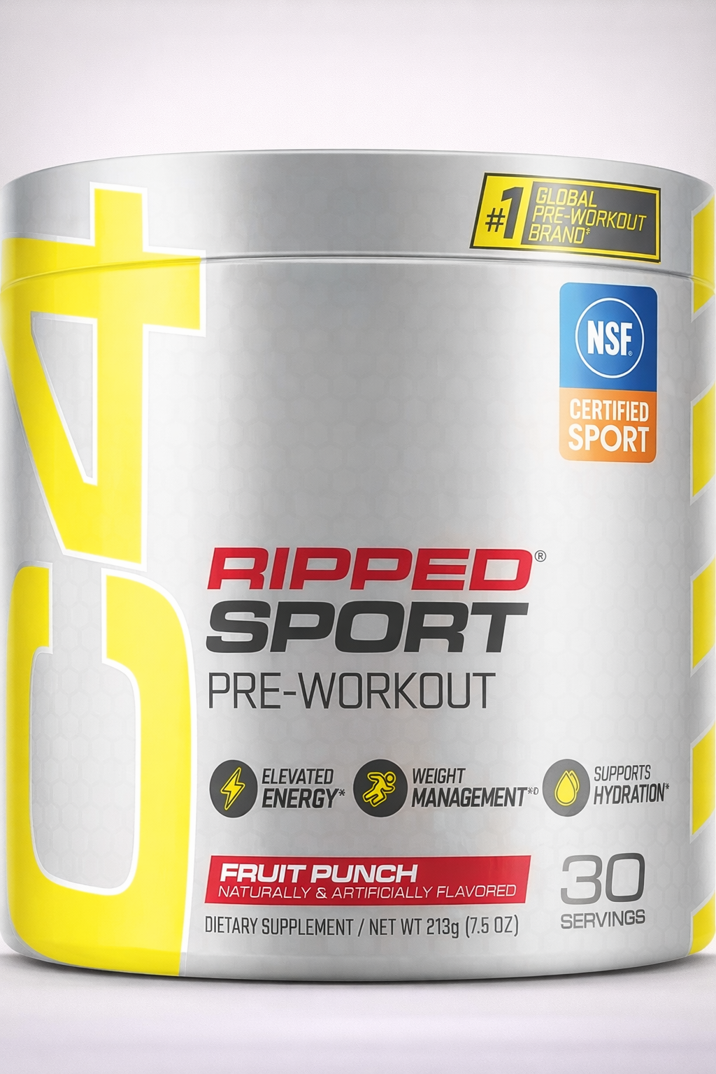 Pre entrenamiento + Pérdida de peso + Definición muscular, C4 Sport Ripped, certificado NFS para deportistas, 30 servicios