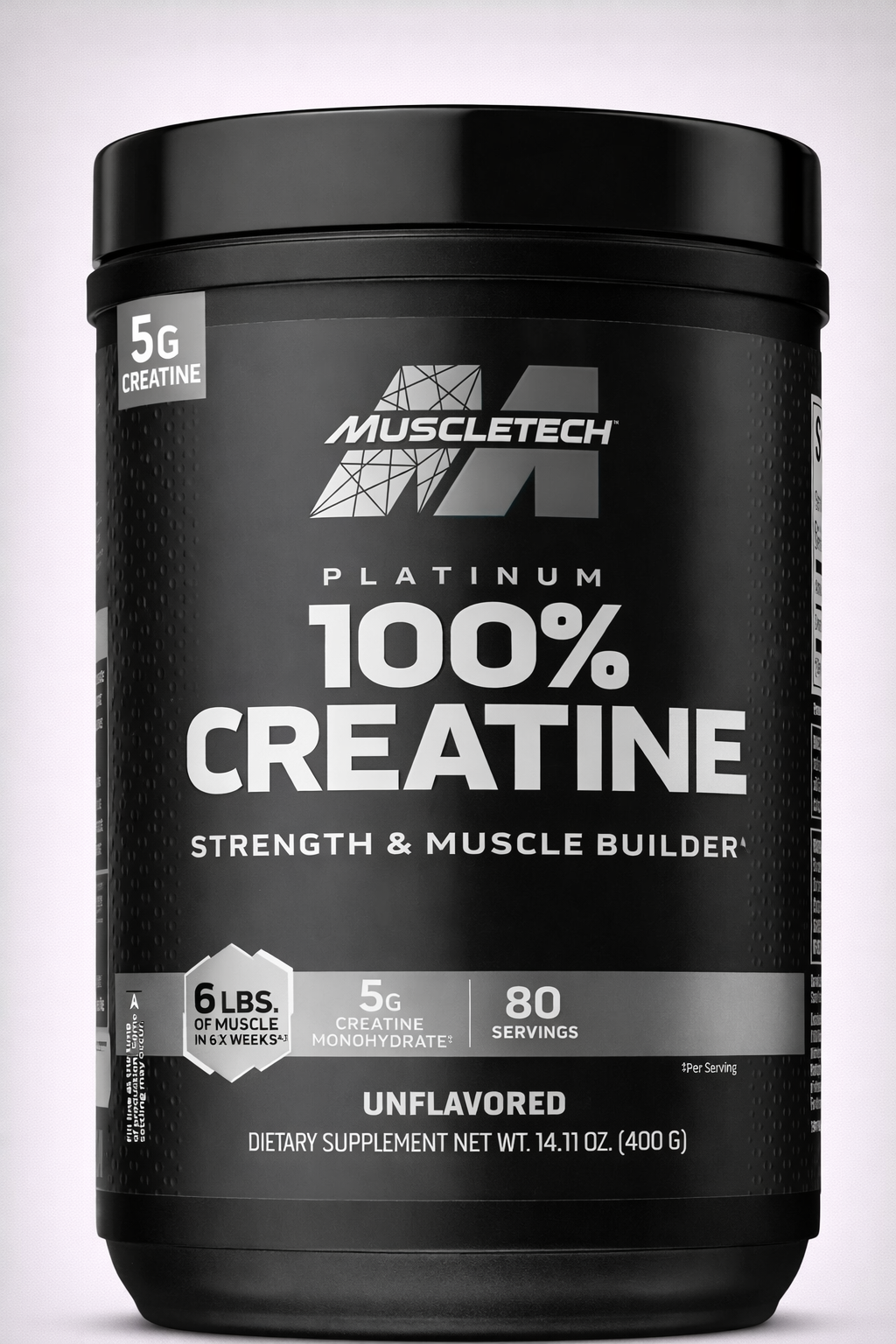 Creatina MuscleTech, aumenta músculos y fuerza, 14.11 oz, 80 servicios
