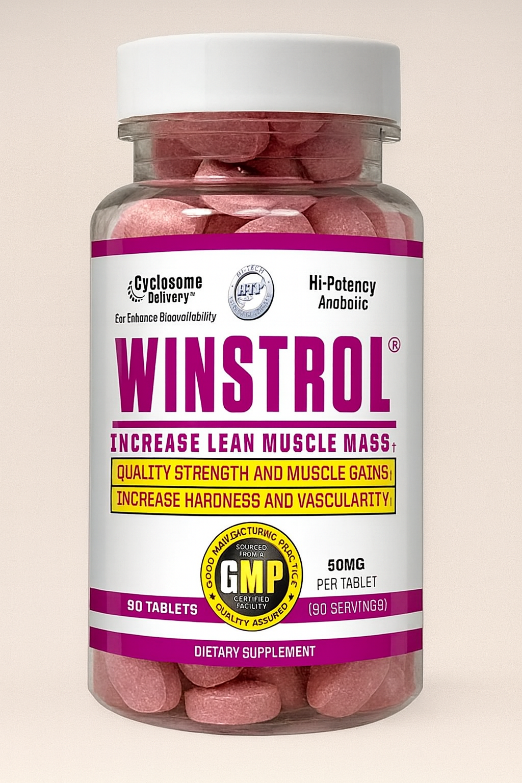 Winstrol 50 mg, 90 tabletas, duración 4 semanas