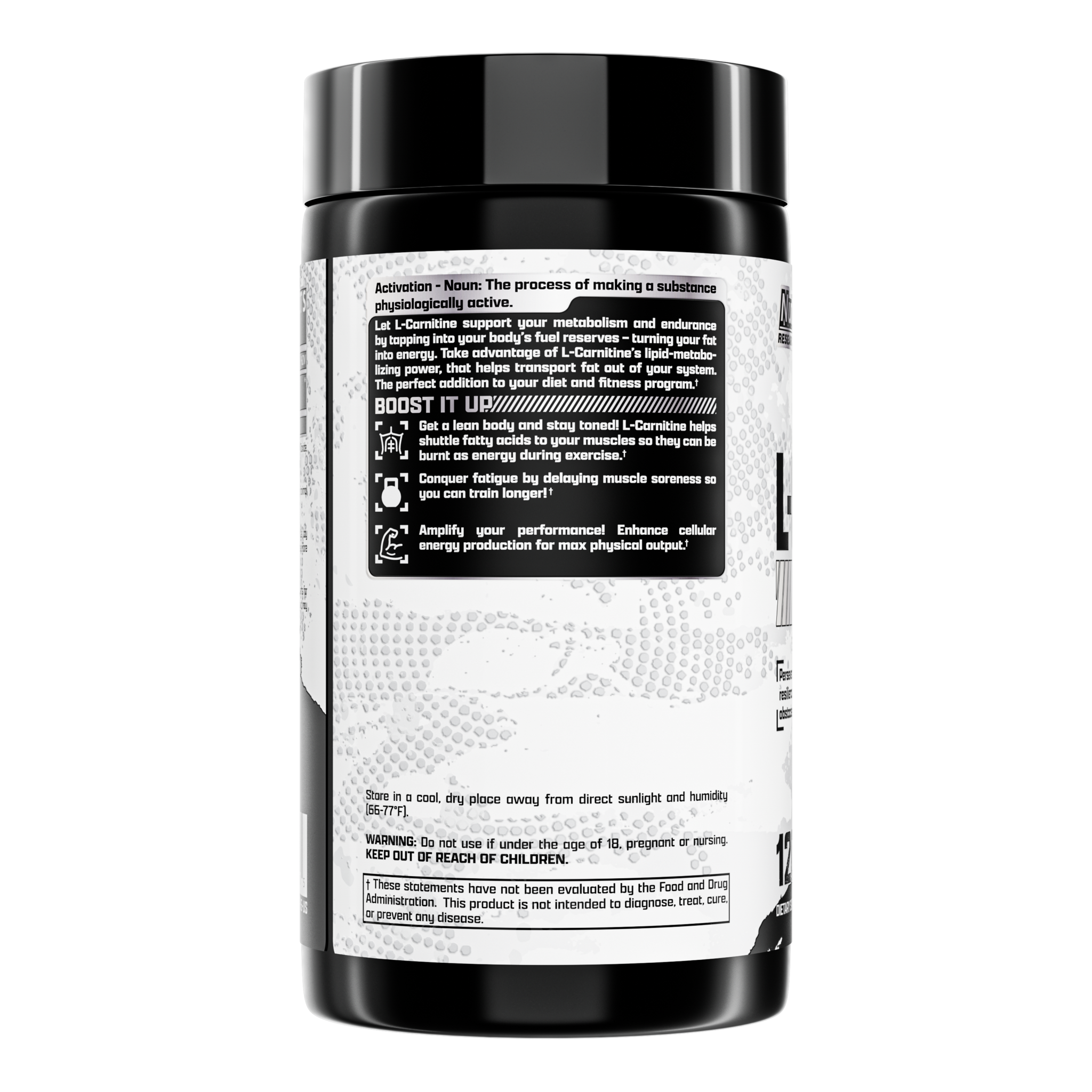 L-Carnitina, 1000 mg, Nutrex, de alta pureza, Varios tamaños disponibles