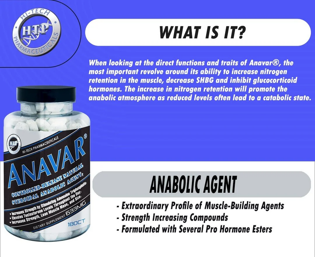 Anavar 180 Tabletas,  duración 4 semanas