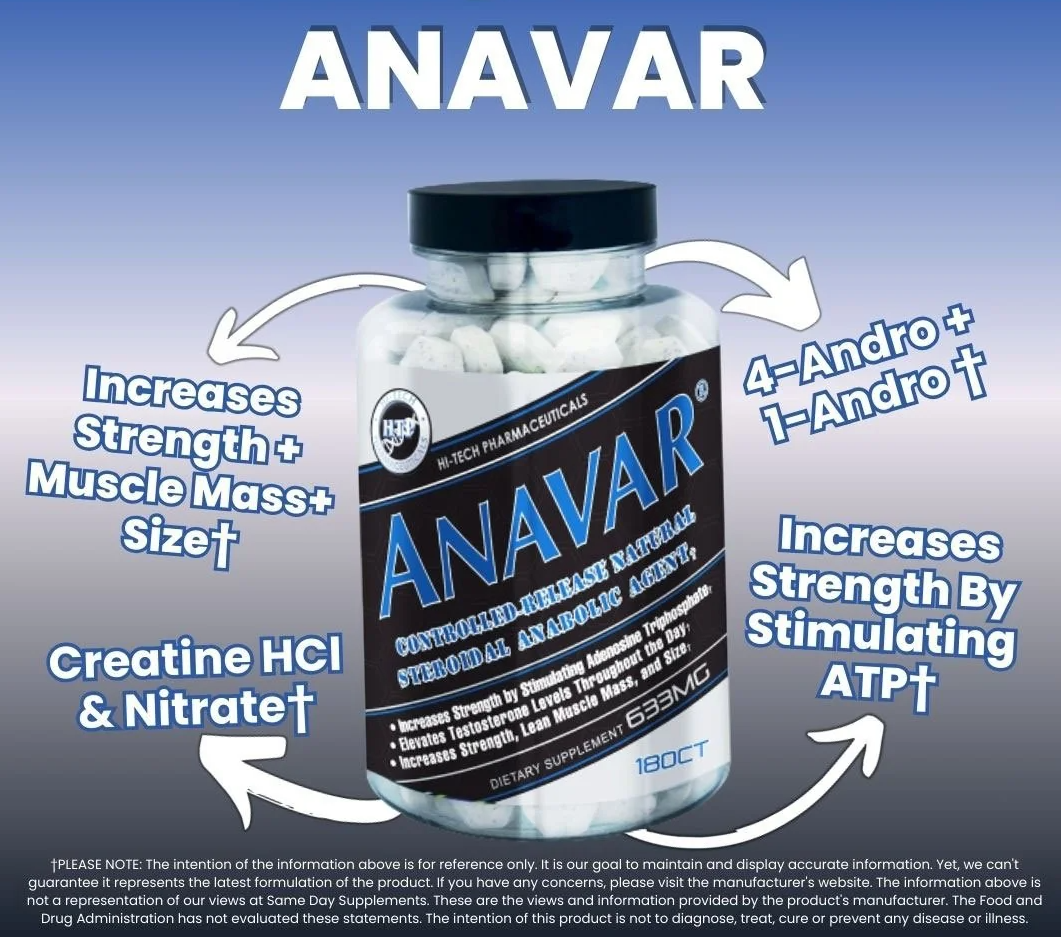 Anavar 180 Tabletas,  duración 4 semanas