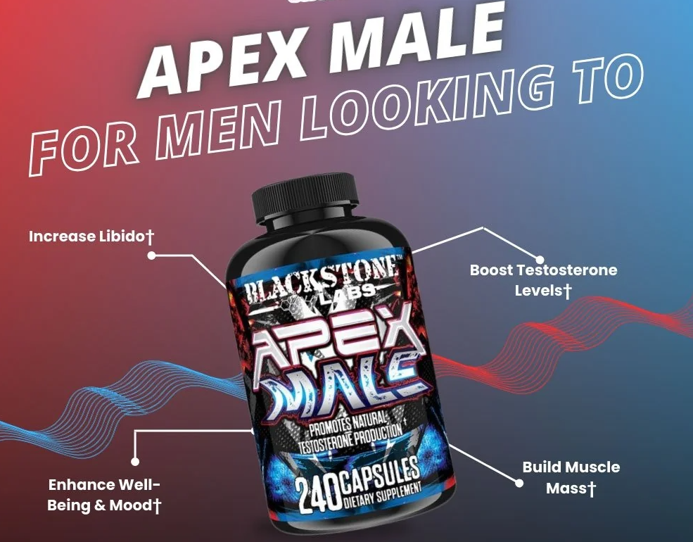 Apex Male - Blackstone Labs - 240 cápsulas- Natural Test Booster