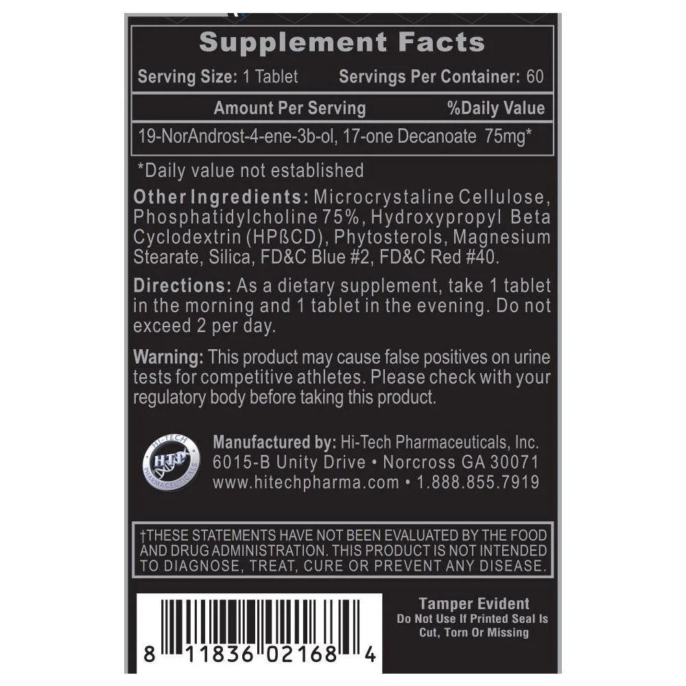 Decabolin, 60 Tabletas, duración 4 semanas