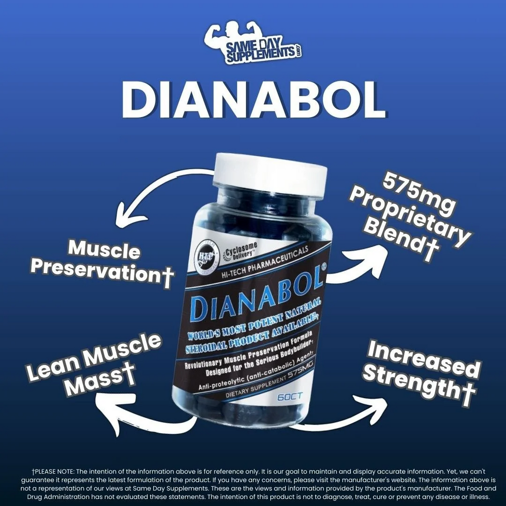 Dianabol, 60 tabletas, duración de 20 días
