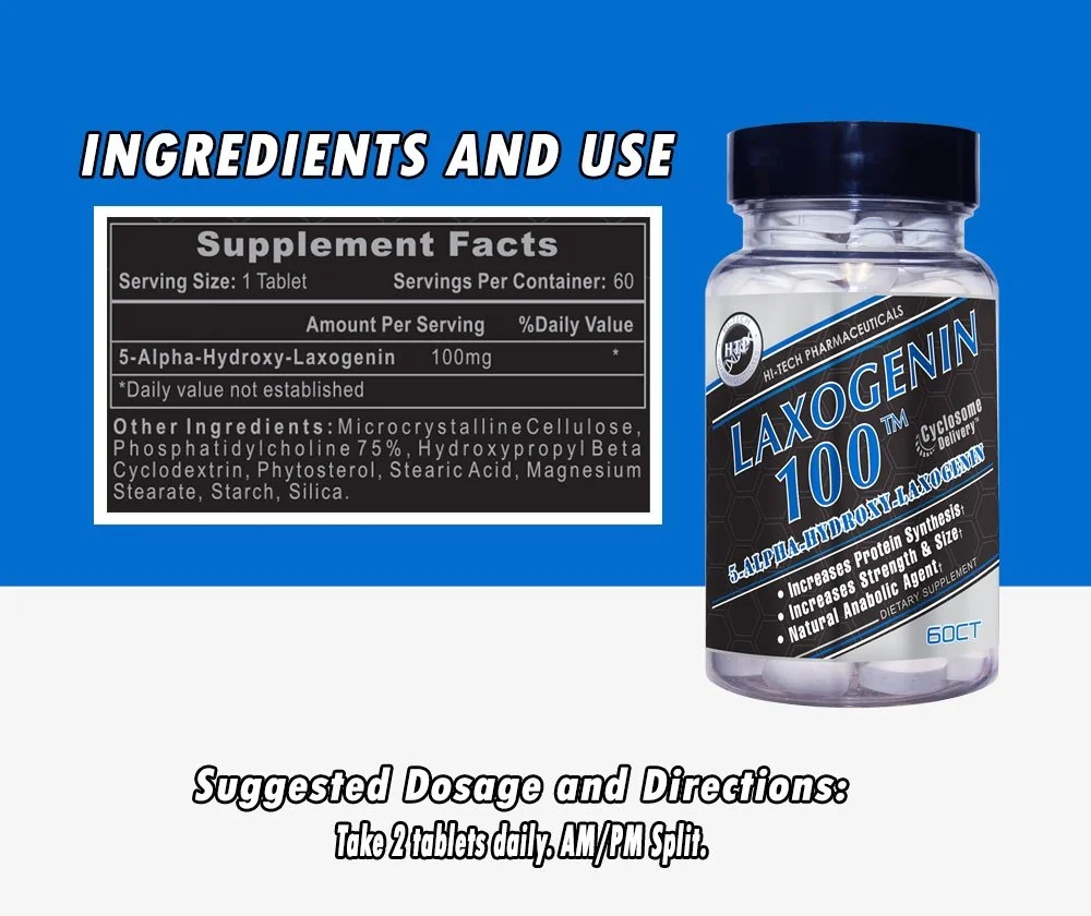 Laxogenin 100,  60 Tabletas