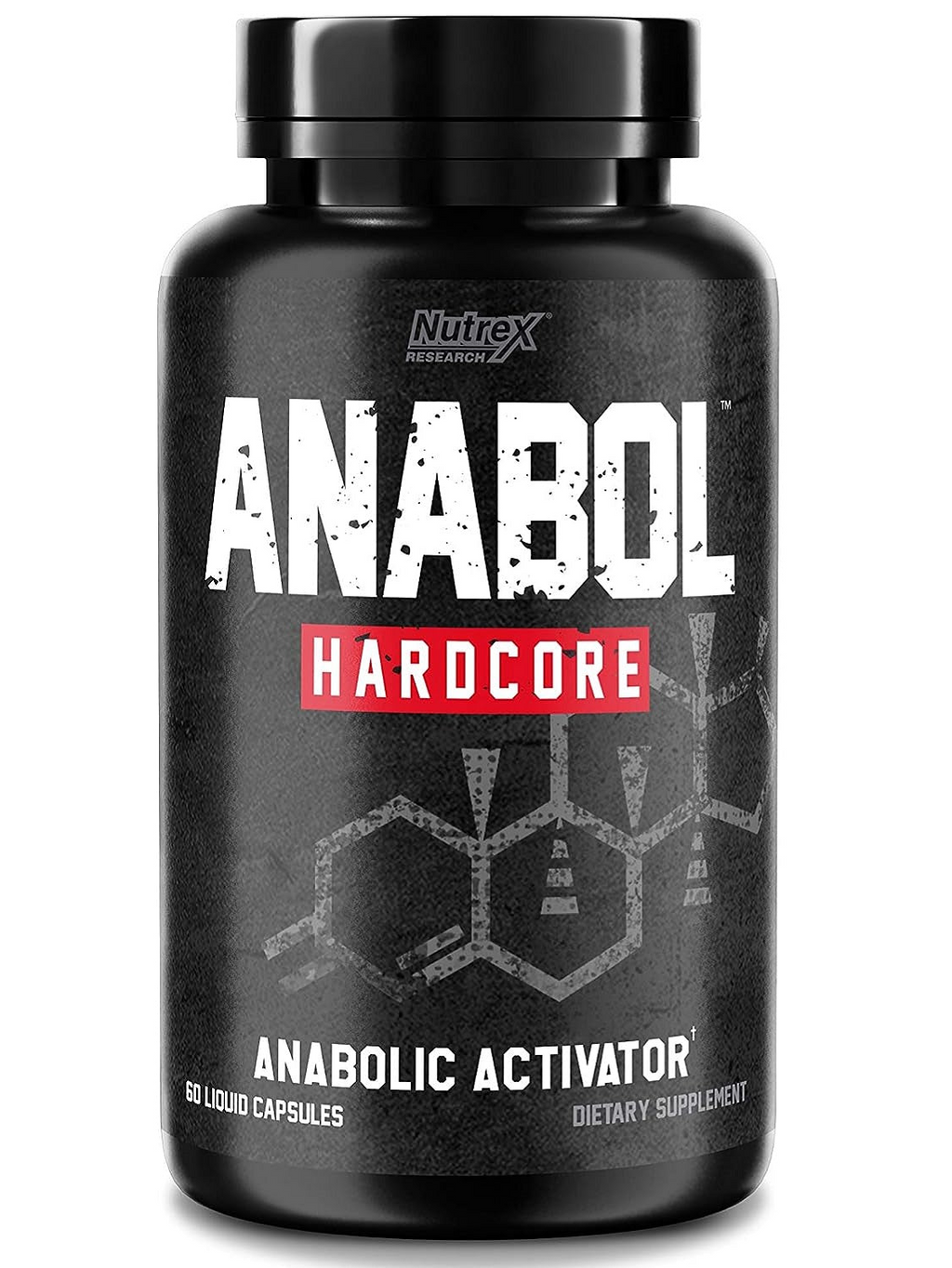 ANABOL HARDCORE: Activador anabólico para ganar músculos, fuerza, y recuperación rápida. Nutrex. 60 cápsulas.