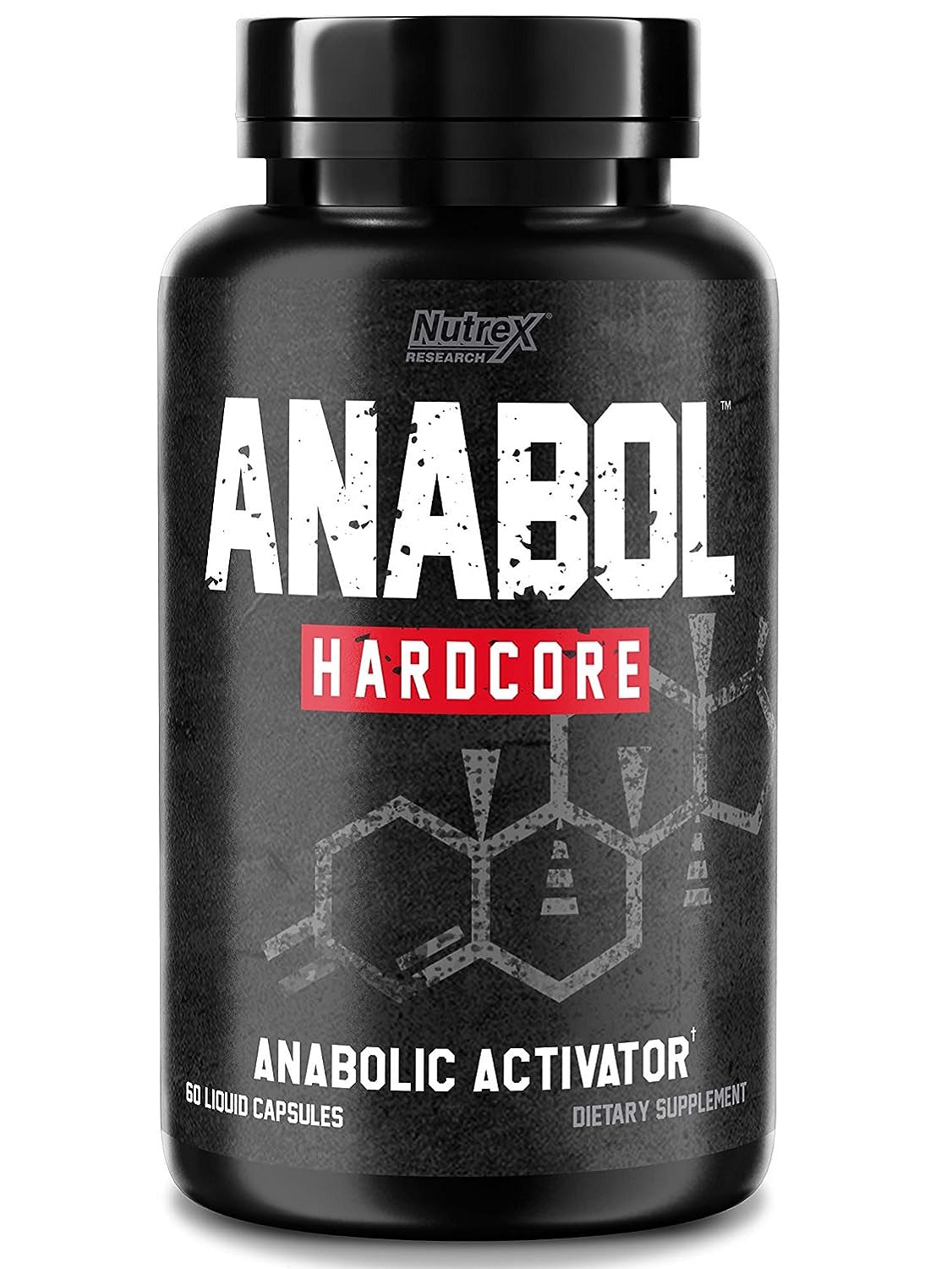 ANABOL HARDCORE: Activador anabólico para ganar músculos, fuerza, y recuperación rápida. Nutrex. 60 cápsulas.