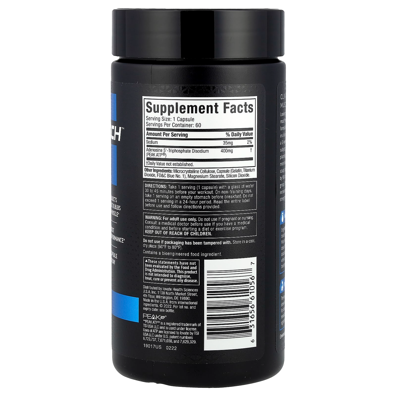 MuscleTech, Platinum Muscle Builder, 400 mg, 60 cápsulas de liberación rápida