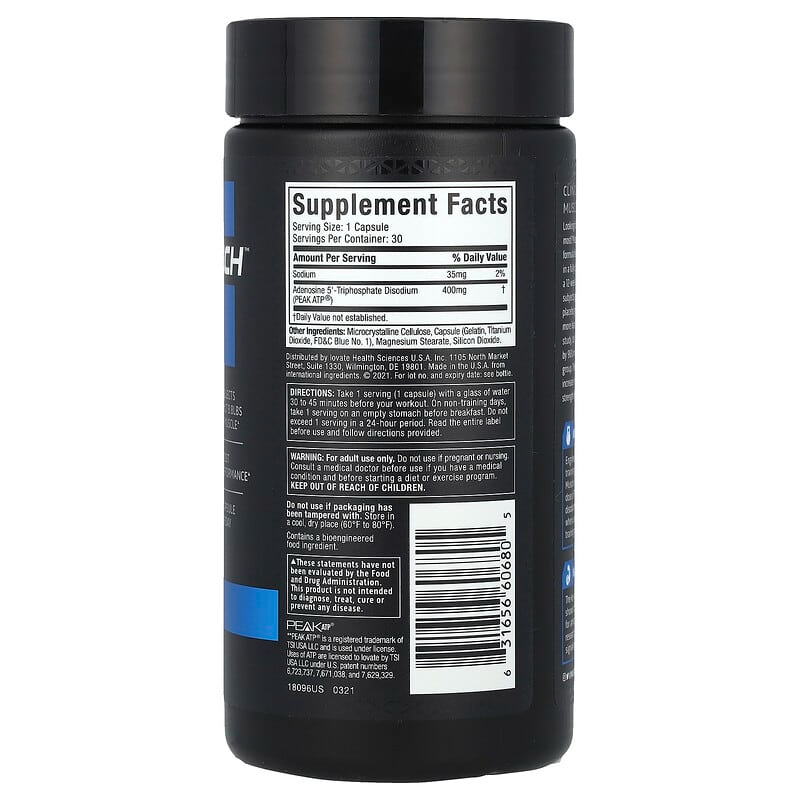 MuscleTech, Platinum Muscle Builder, 400 mg, 30 cápsulas de liberación rápida