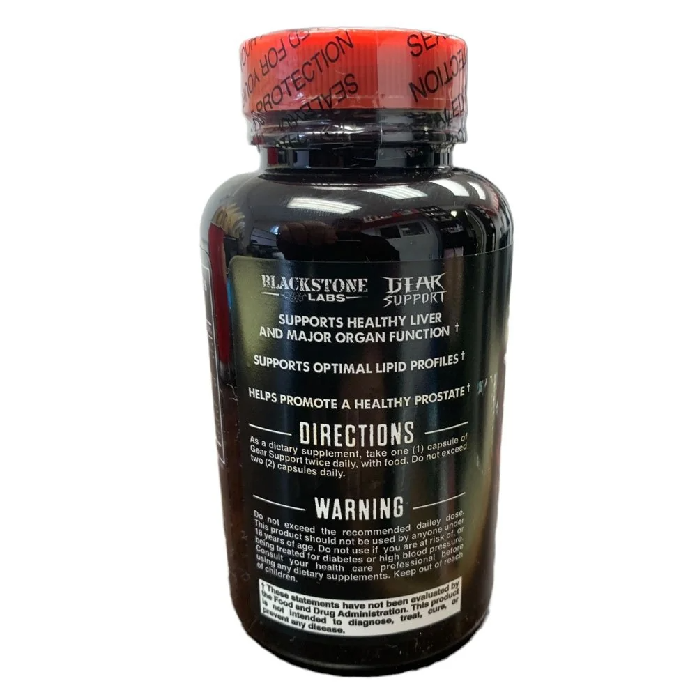 Gear Support , Blackstone Labs, 90 cápsulas, soporte durante ciclo