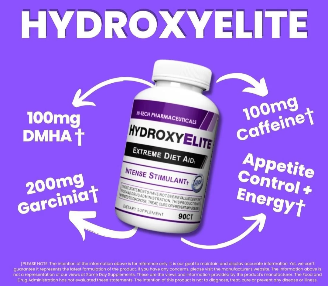 HydroxyElite quemador de grasa ultra potente, 90 cápsulas