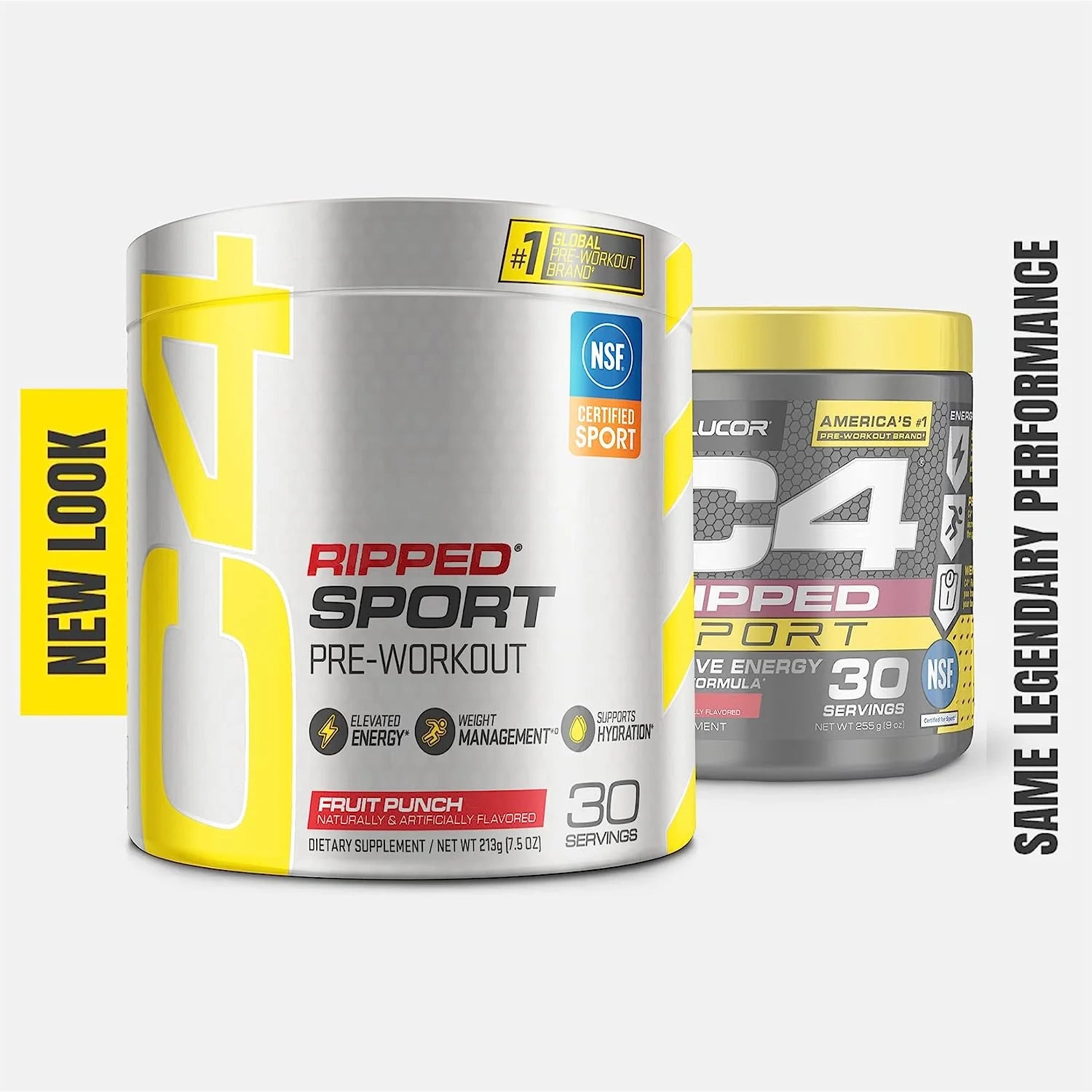 Pre entrenamiento + Pérdida de peso + Definición muscular, C4 Sport Ripped, certificado NFS para deportistas, 30 servicios