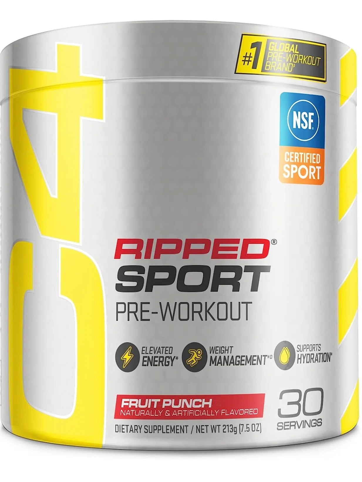 Pre entrenamiento + Pérdida de peso + Definición muscular, C4 Sport Ripped, certificado NFS para deportistas, 30 servicios