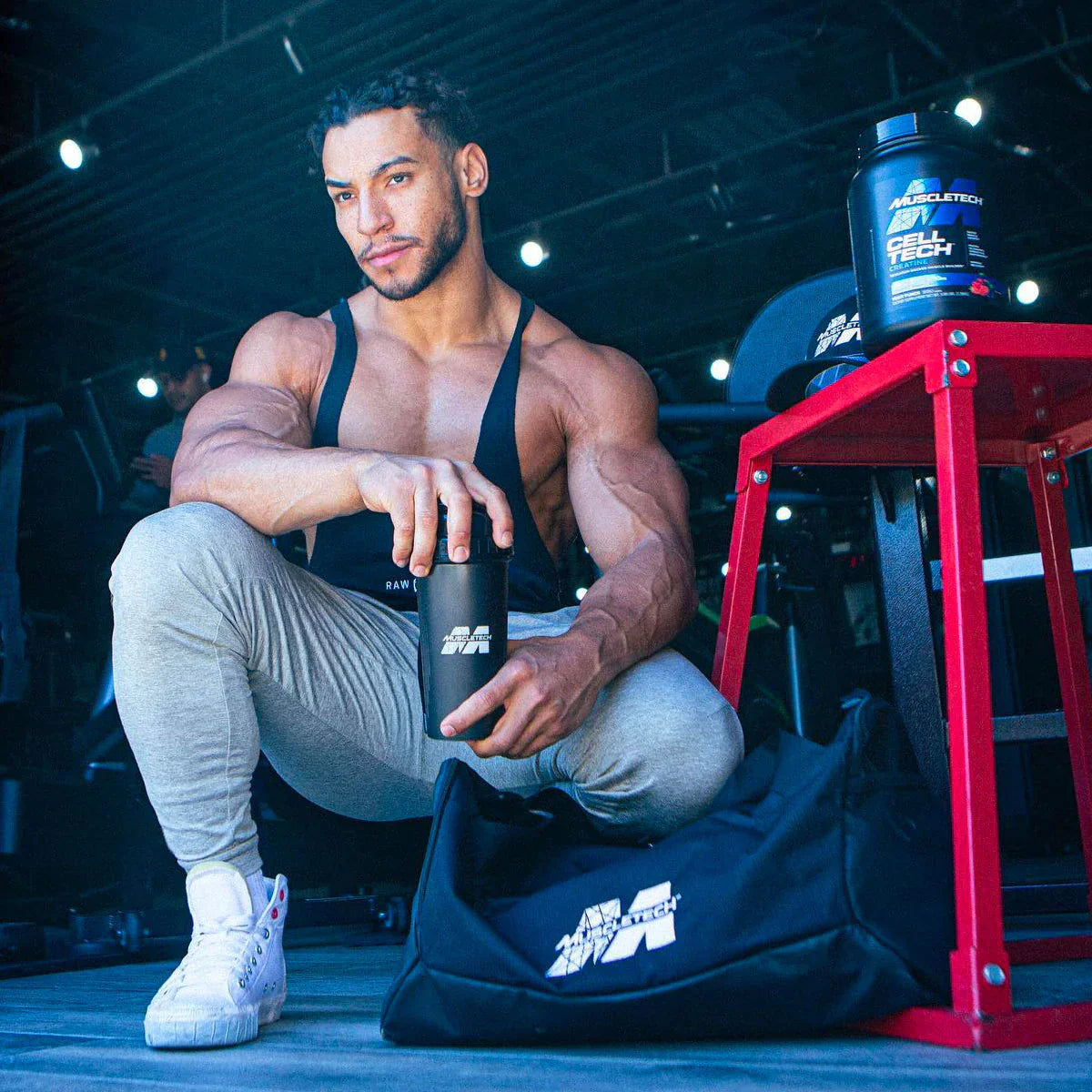 Creatina Muscletech, con BCAA, Vitaminas C, B6, B12, Calcio, Magnesio, Potasio. Varios tamaños disponibles CELL TECH