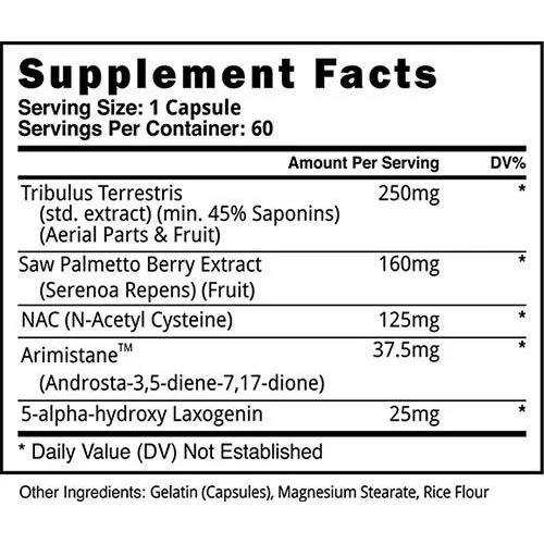 Blackstone Labs PCT, 60 Cápsulas, terapia post ciclo, con Arimistane