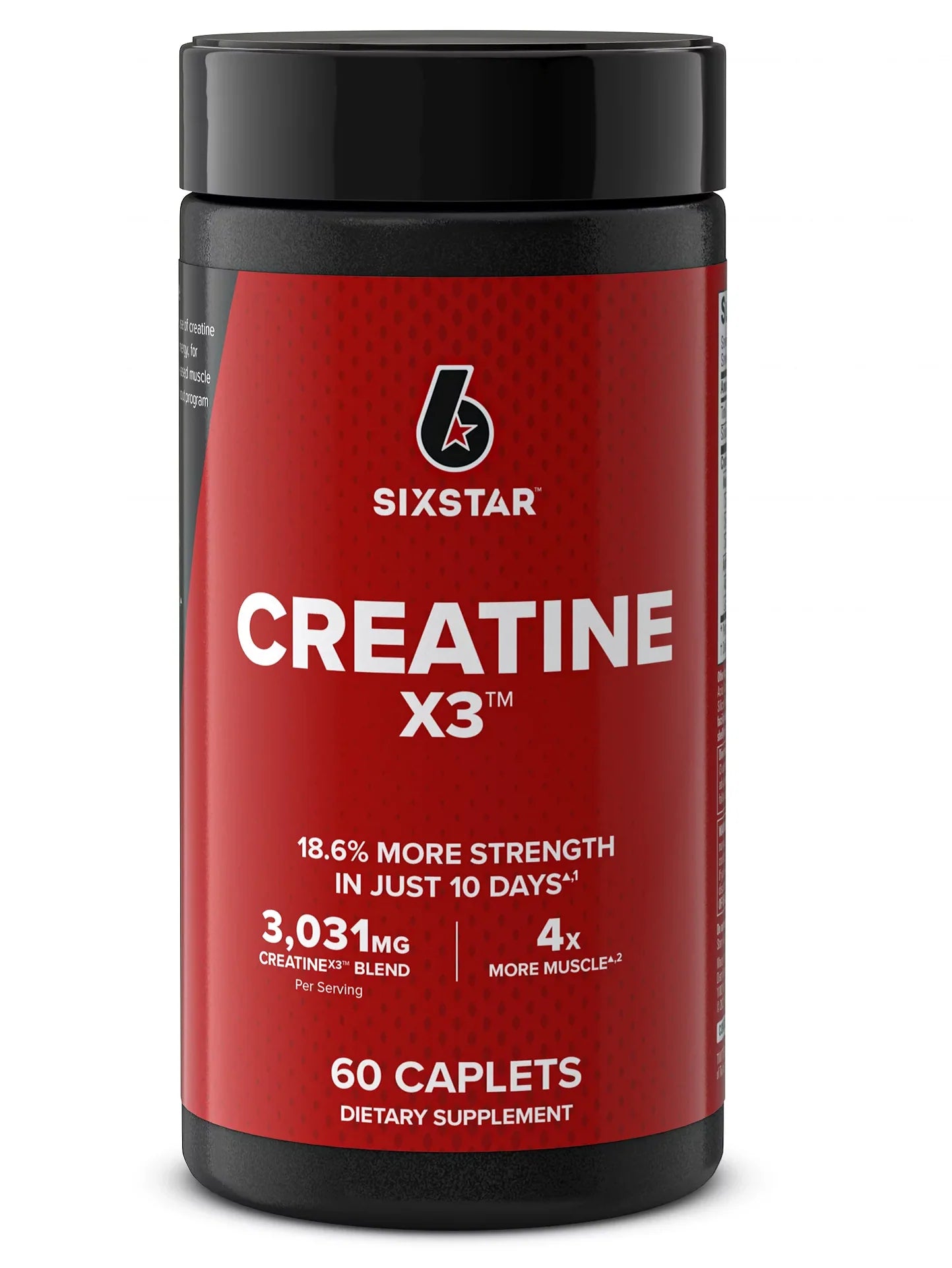 Creatina Six Star Post Workout X3, 60 Cápsulas | Recuperación muscular y constructor muscular para hombres y mujeres | Monohidratada, 20 porciones.