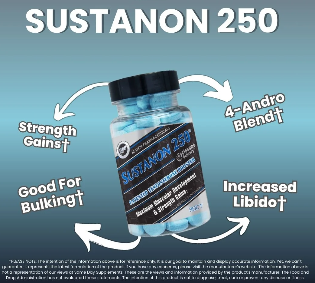 Sustanon 250, 30 Tabletas, duración  4 semanas