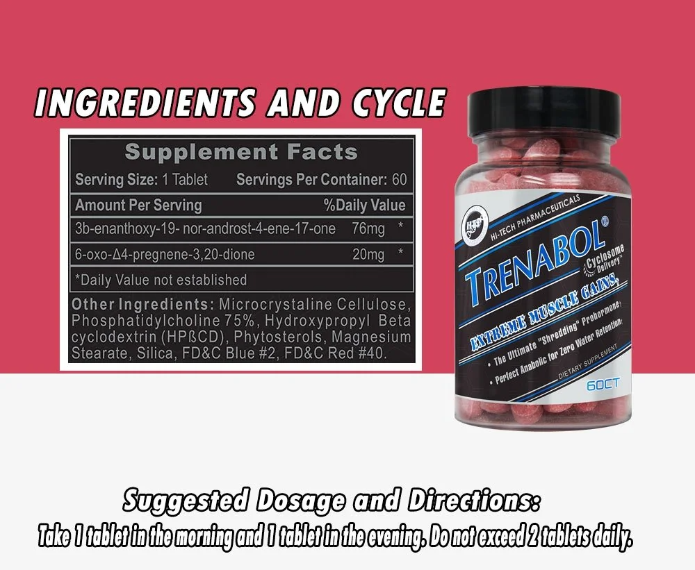 Trenabol 60 Tabletas, duración  4 semanas